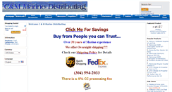 Desktop Screenshot of cmmarinedistributing.com